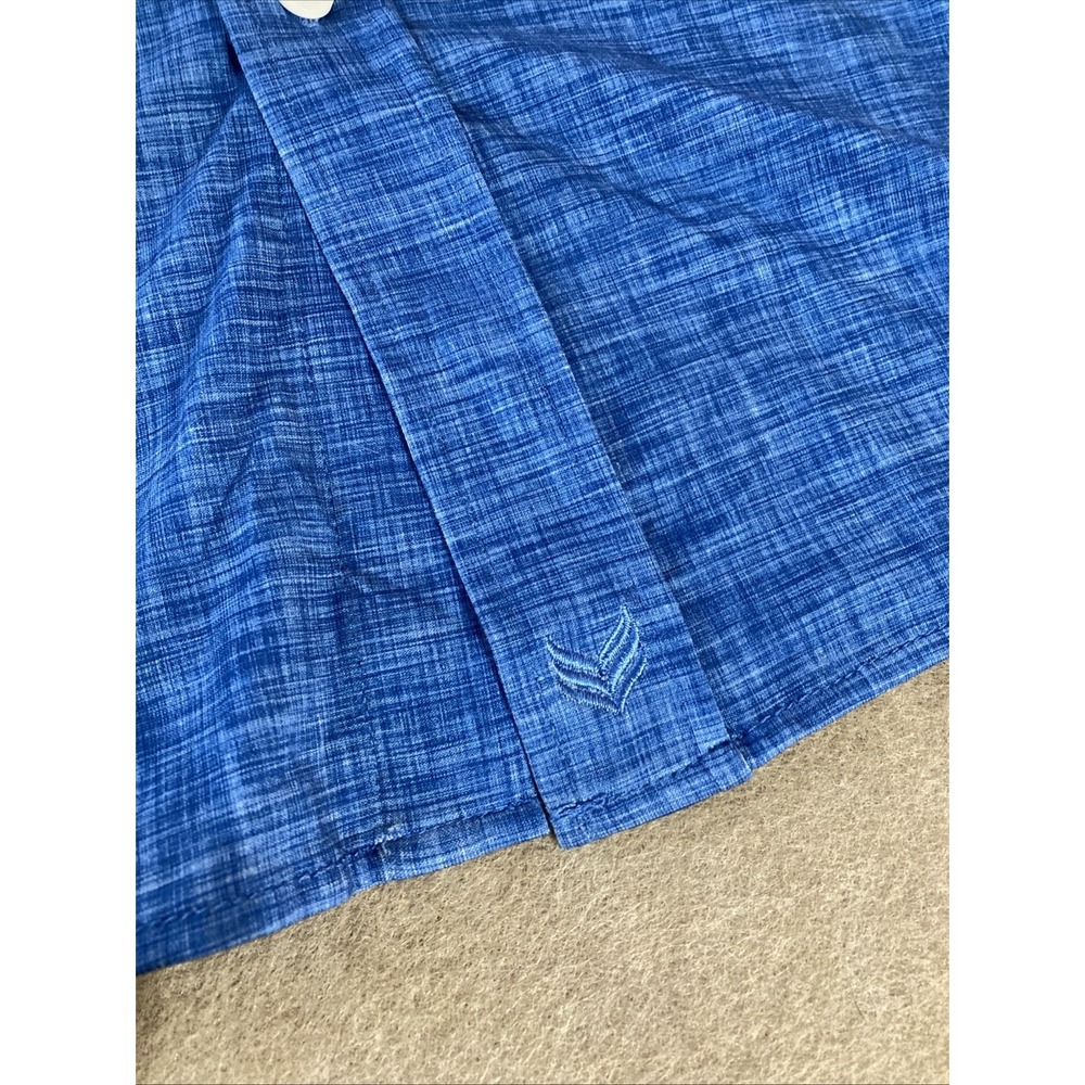 Buttercloth Icy Cotton Shirt Sz 3XL New Blue Heather Regular Fit Rustic Terrain - Picture 5 of 10